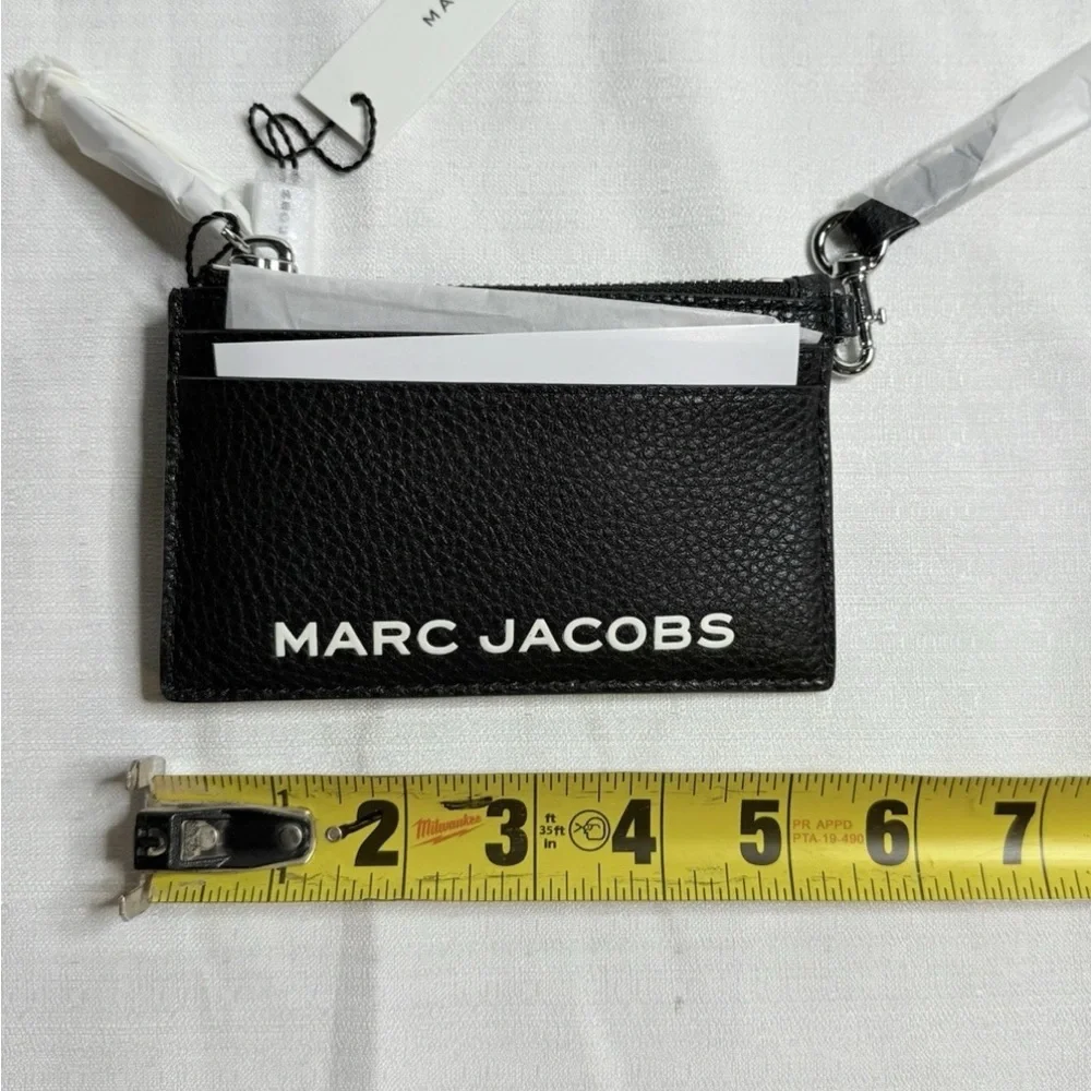 Marc Jacobs Pebble Leather Wristlet Wallet Women’s Black New With Tags - Picture 7 of 8